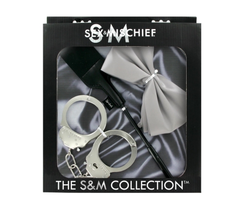 S&M Bondage Escape Kit - Compact Accessory Set with Handcuffs & Crop