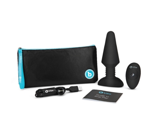 b-Vibe Rimming Plug XL Black - Advanced Intimate Machine with Rotating Beads