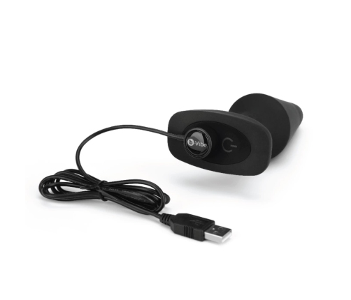 b-Vibe Rimming Plug XL Black - Advanced Intimate Machine with Rotating Beads