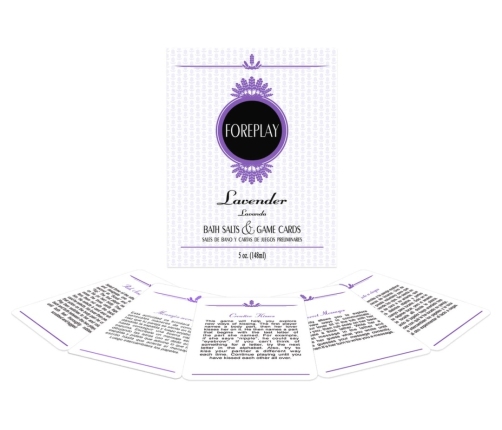 Kheper Games Foreplay Bath Set Vanilla & Lavender 150g Cards Included