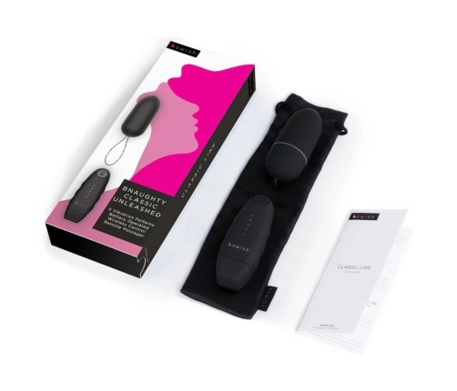 B Swish bnaughty Classic Unleashed Remote Bullet Black 5 Modes