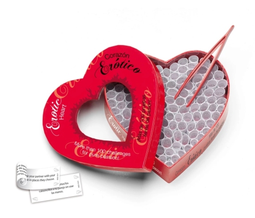 Tease & Please Erotic Heart EN-ES - Intimacy Challenge Game Gift