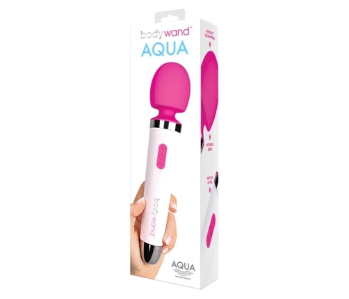 Bodywand Aqua Pink - Waterproof Silicone Vibrating Massager 24.1 cm