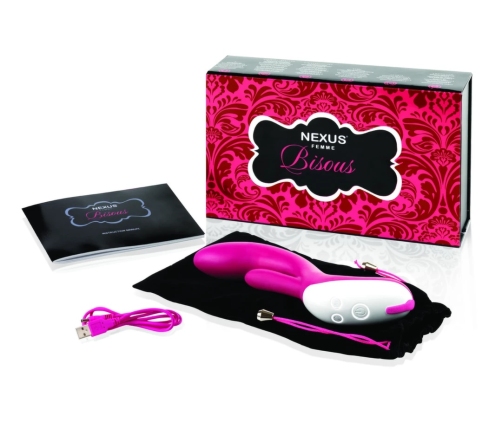 Nexus Femme Bisous Intimate Dual-Action Silicone Massager USB Pink