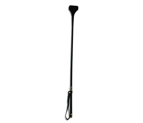 Sportsheets The Seducer Y-Tip Leather Crop 66cm Long Handle Black