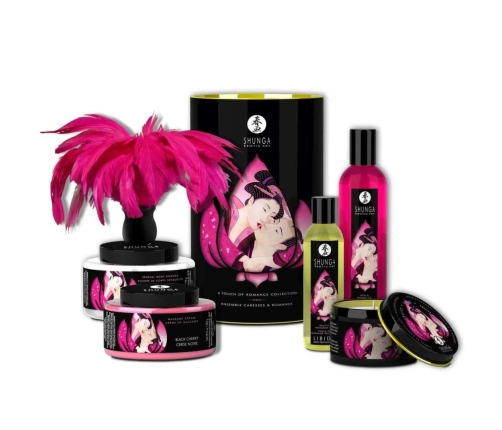 Shunga Touch of Romance Gift Set - Massage Oil, Chocolate Paint, Gel