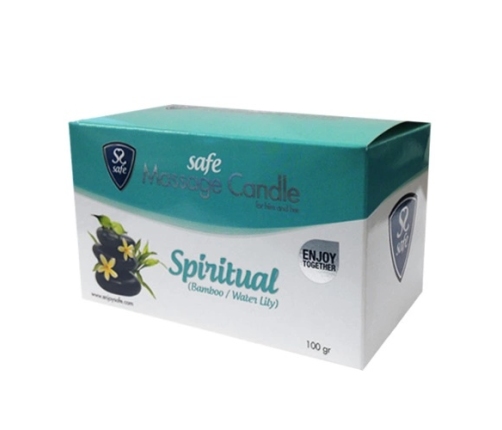 Safe Spiritual Bamboo & Waterlily Massage Candle 100g - Aromatic Wellness