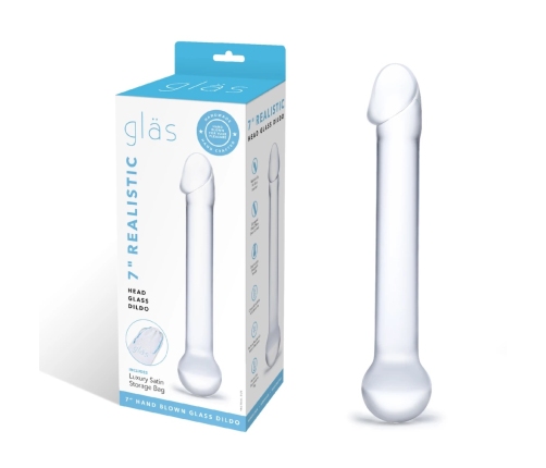 Glas Realistic Head Glass Intimate Model - Handcrafted, Hypoallergenic