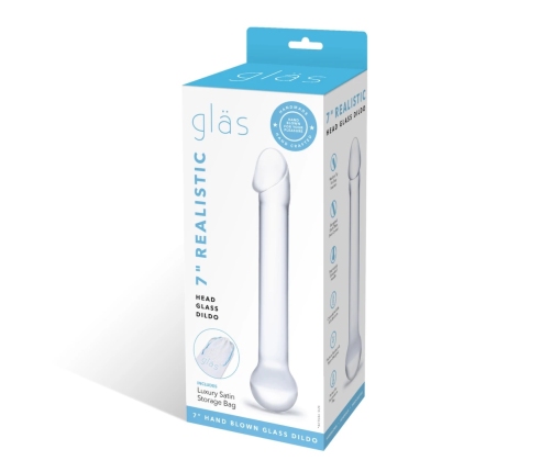 Glas Realistic Head Glass Intimate Model - Handcrafted, Hypoallergenic