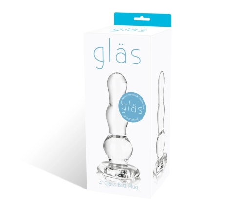 Glas Glass Plug 9.5 cm - Handcrafted, Hypoallergenic, Tapered Design