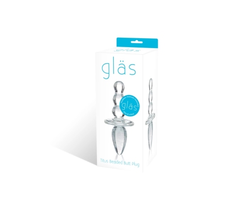 Glas Titus - Glass Intimate Plug, Transparent, 11.5 cm, Hypoallergenic