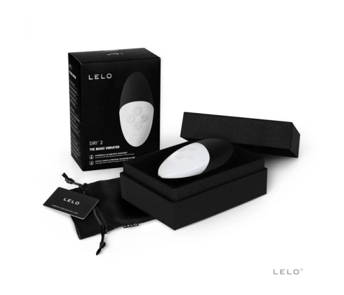 LELO SIRI 2 Black - Sound-Responsive Compact Massager, Waterproof