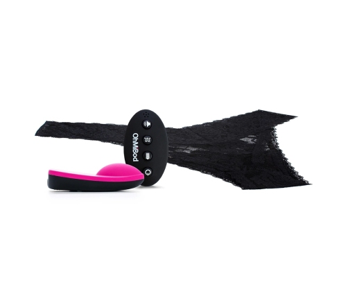 OhMiBod Club Vibe 3.OH Wireless Wearable Panty Massager, Black Lace