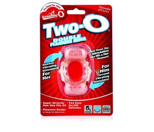 The Screaming O The Two-O Dual Motor Wireless Intimate Ring SEBS Blue