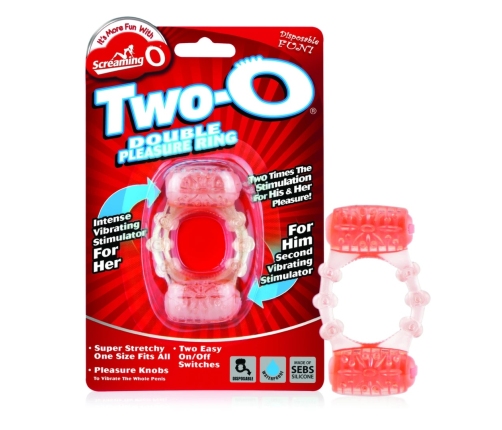 The Screaming O The Two-O Dual Motor Wireless Intimate Ring SEBS Blue