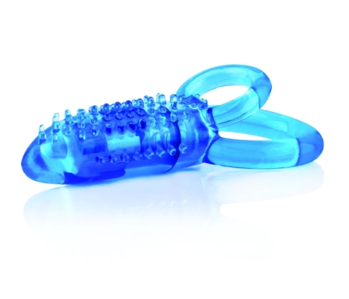 The Screaming O DoubleO 8 Blue - Dual Ring Intimate Device, Waterproof