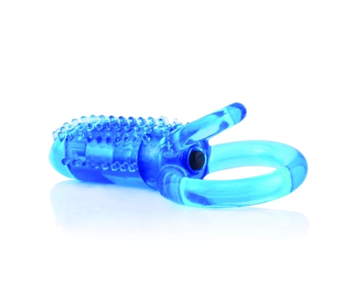The Screaming O DoubleO 8 Blue - Dual Ring Intimate Device, Waterproof