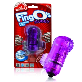 The Screaming O FingO Nubby Purple - Finger-Worn Vibrating Massager