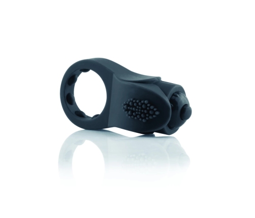 The Screaming O PrimO Apex Black Silicone Vibrating Ring, 4 Modes