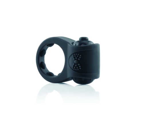 The Screaming O PrimO Tux Black - Premium Silicone Vibrating Ring