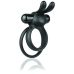 The Screaming O Ohare XL Black Dual Silicone Ring with Rabbit Ears