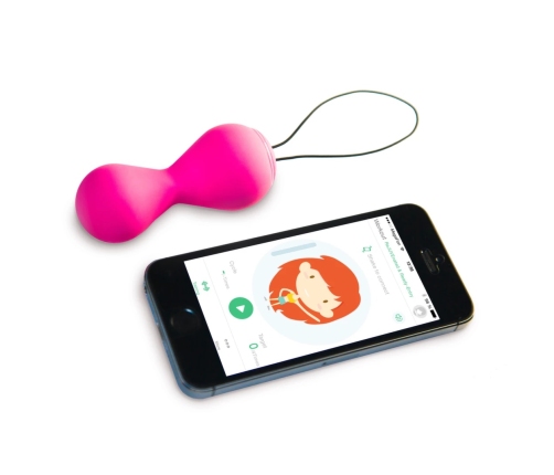 Gvibe Gballs 2 Petal Rose - Smart Kegel Trainer Bluetooth App Pink