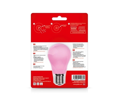 Gvibe Gbulb Pink Intimate Wand Vibrator - 6 Modes, Waterproof, 10.4 cm