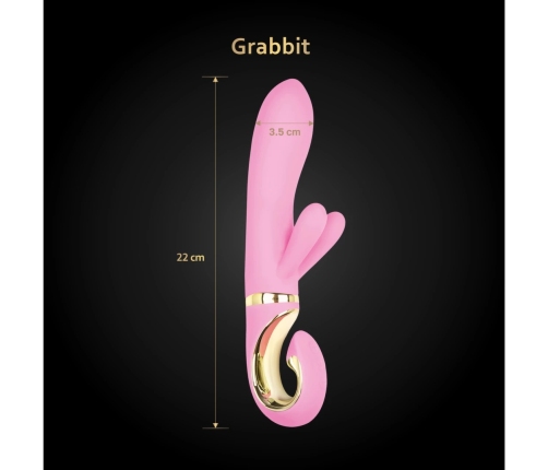 Gvibe Grabbit Pink Intimate Device with Triple Motor System 18 cm