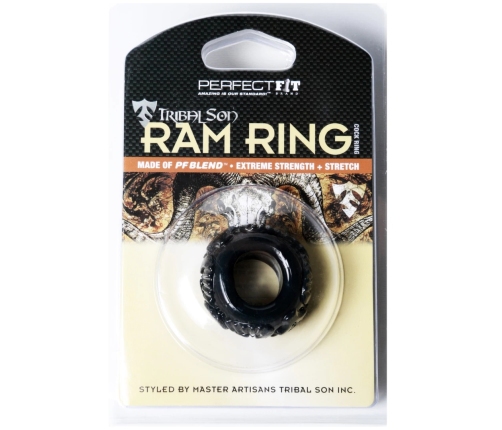 Perfect Fit Ram Ring Black - Designer Comfort Intimate Ring