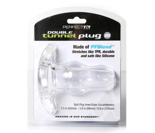 Perfect Fit - Double Tunnel Plug Medium Clear