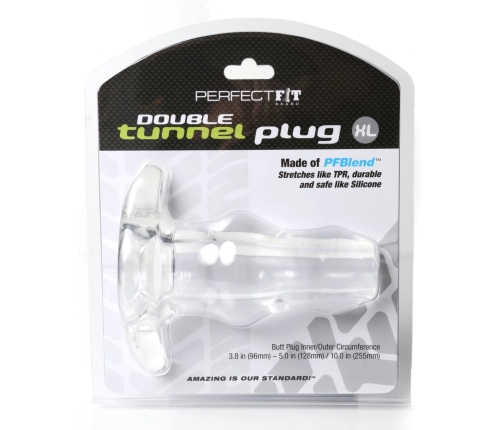 Perfect Fit - Double Tunnel Plug XL Clear