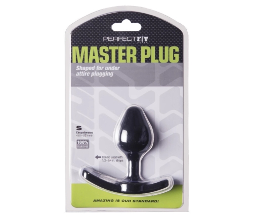 Perfect Fit - Strap On Butt Plug Small Black