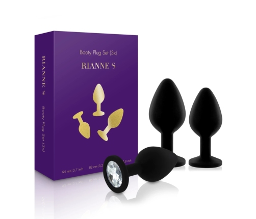 Rianne S - Booty Plug Set 3x Black
