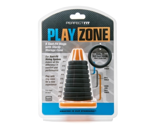 Perfect Fit Play Zone Kit Xact-Fit Silicone Ring Set, 9 Sizes