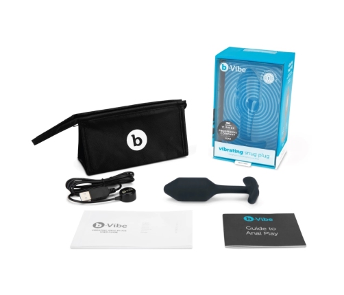 B-Vibe - Vibrating Snug Plug 2 Black