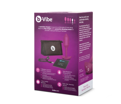 B-Vibe - Vibrating Snug Plug 2 Rose