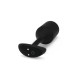 b-Vibe Vibrating Snug Plug 4 Black - Weighted Silicone Anal System XL