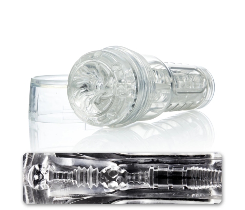 Fleshlight GO Torque Ice - kompaktowa maszyna intymna przezroczysta