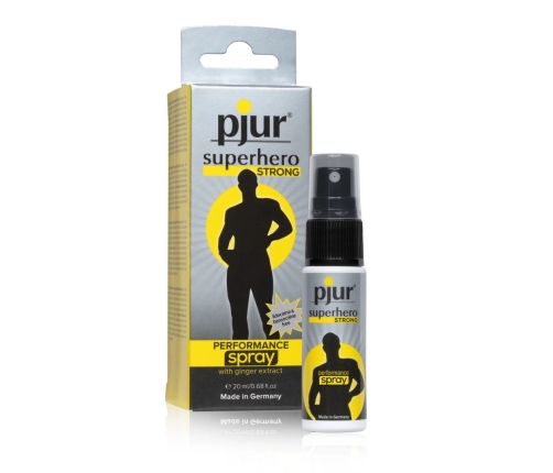 Pjur Superhero Strong Performance Spray z imbirem 20 ml - wydłużona formuła