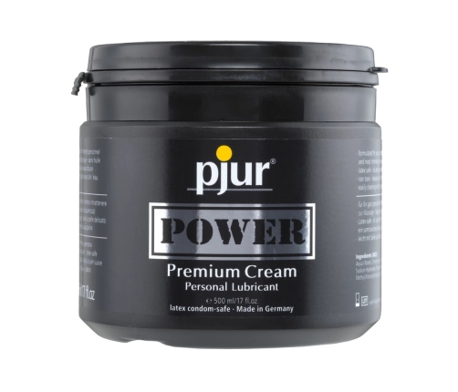 Pjur Power Premium Cream 500ml - hybrydowy żel nawilżający do akcesoriow
