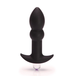 Tantus Perfect Plug Plus Black - silikonowy model z wibracją, 10,1 cm