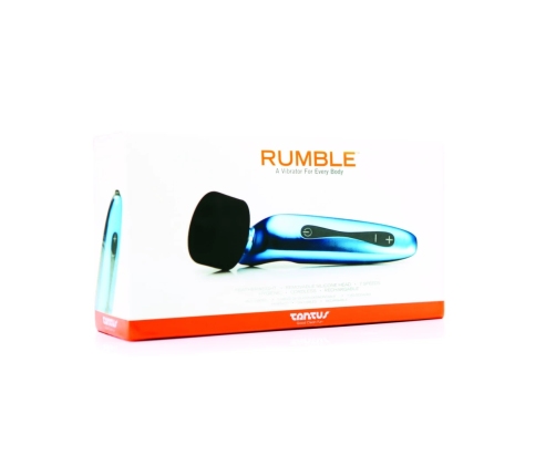 Tantus Rumble Cordless Personal Massager, 7-Speed, Silicone Head, Black