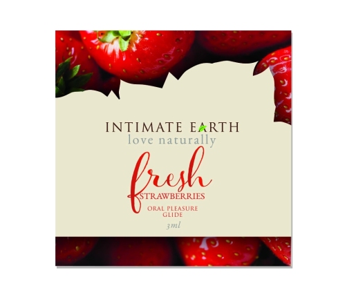 Intimate Earth Natural Flavors żel nawilżający Fresh Strawberries 3 ml