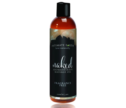 Intimate Earth Naked Massage Oil 120ml - Fragrance-Free Organic Formula