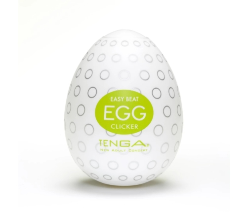 Tenga Egg Clicker Intimate Pleasure Device - Flexible Textured Sleeve