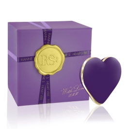 Rocks-Off Heart Vibe Deep Purple - 10-Mode Compact Silicone Massager