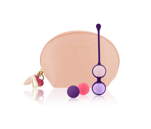 Rianne S Essentials Kegel Balls Set Nude - 4 Weights & Cosmetic Bag
