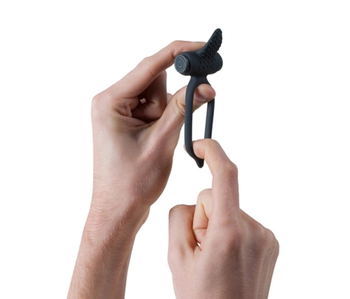 B Swish Bcharmed Classic Black - Silicone 5-Function Massaging Ring