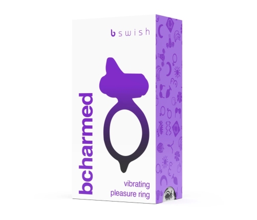 B Swish Bcharmed Classic Black - Silicone 5-Function Massaging Ring