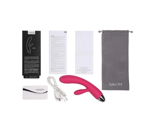 Svakom Lorna Touch Sensor Dual Motor Intimate Device Wine Red 176 mm